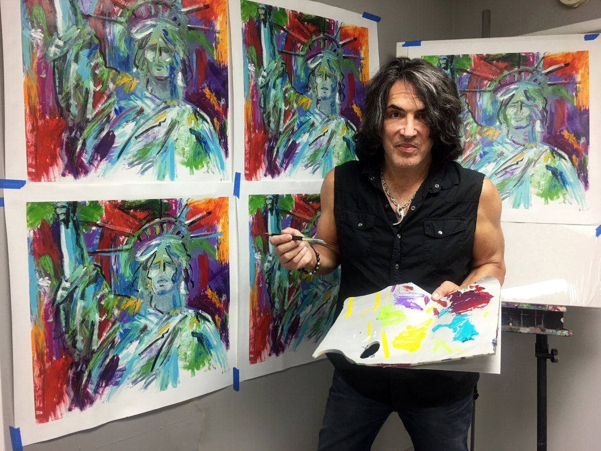 1200x900 Paul Stanley On Twitter Painting Today. My Liberty. Each - Stanley Painting