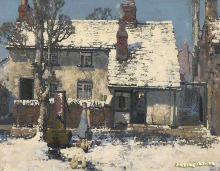 720x559 Wintertime Artwork By Stanley Royle Oil Painting Amp Art Prints - Stanley Painting