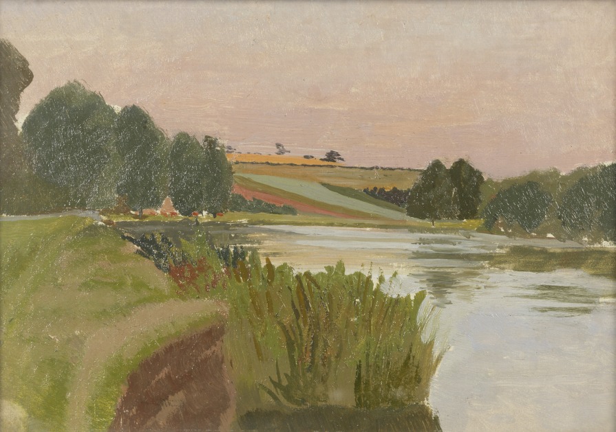 895x629 Cookham New Stanley Spencer Painting The Thames Path By Leigh Hatts - Stanley Painting