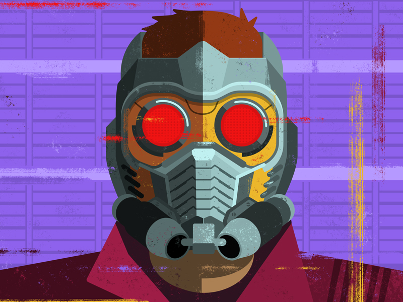 800x600 Peter Quill (Aka Star Lord) By Alan Defibaugh - Star Lord Painting
