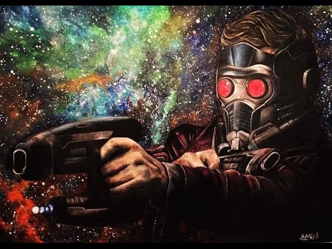 480x360 Peter Quillstar Lord Guardians Of The Galaxy Speed Drawing - Star Lord Painting