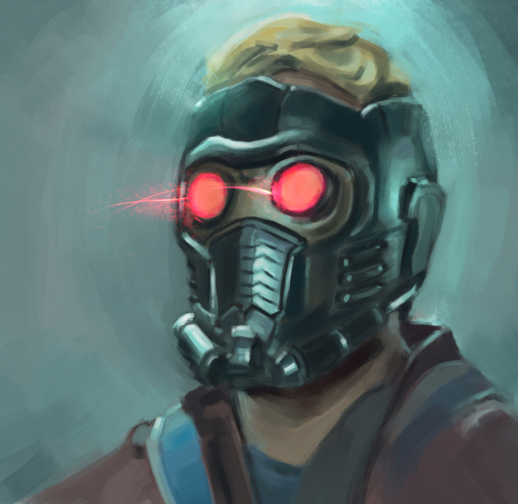 727x707 Star Lord By Vimes Da - Star Lord Painting