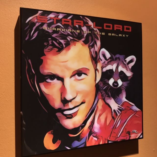 640x640 Starlord Pop Art Poster Frame, Design Amp Craft, Art Amp Prints - Star Lord Painting