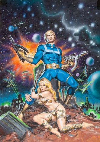 331x470 Earl Norem Marvel Super Special 10 Cover Painting Star Lord - Star Lord Painting