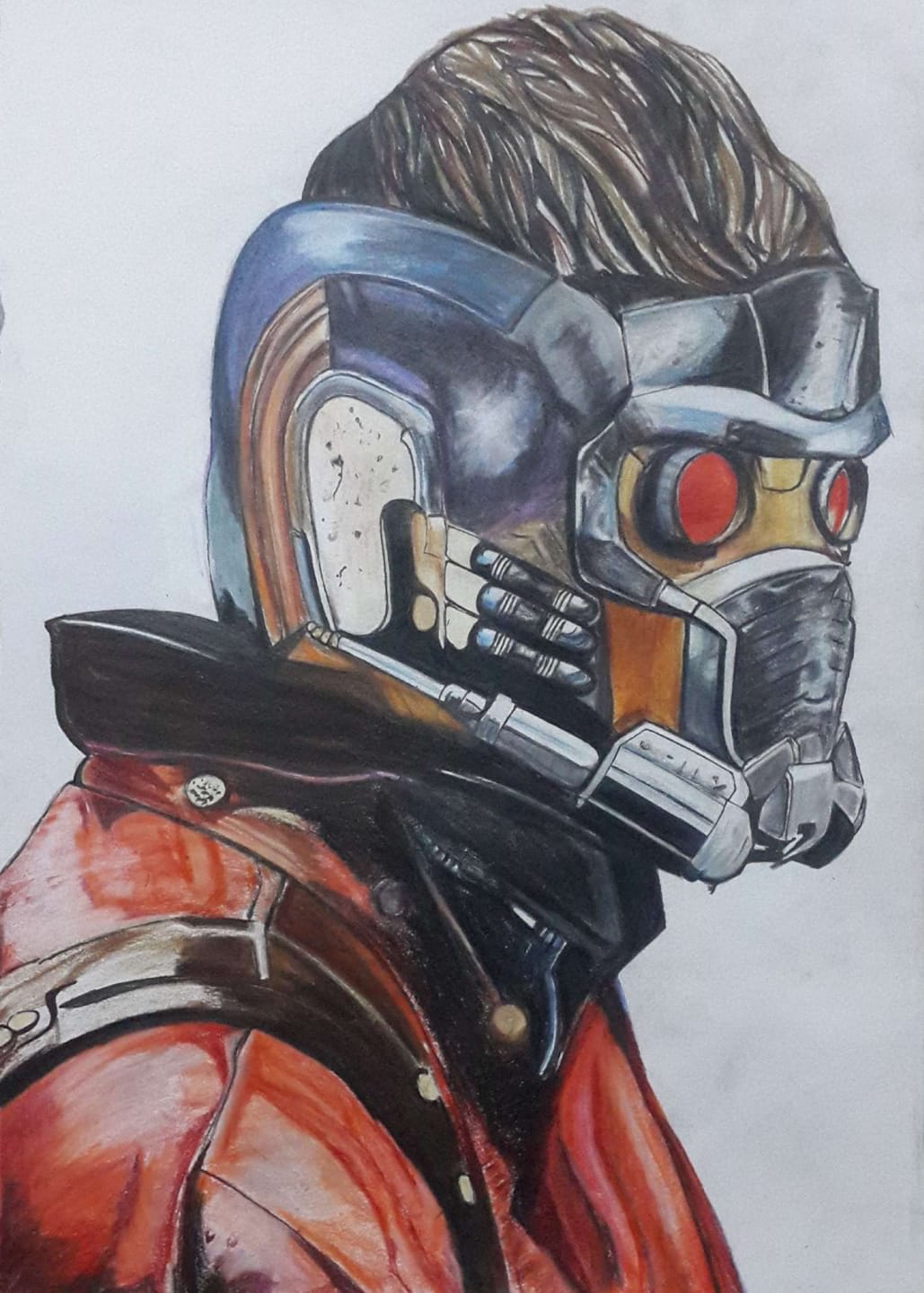 1029x1440 Guardians Of The Galaxy Star Lord Illustration Art Vickysalvi10 - Star Lord Painting