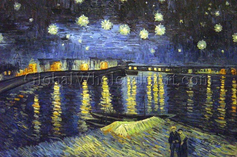 791x525 Vincent Van Gogh - Star Night Painting