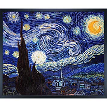 355x355 Overstockart Van Gogh Starry Night Painting - Star Night Painting
