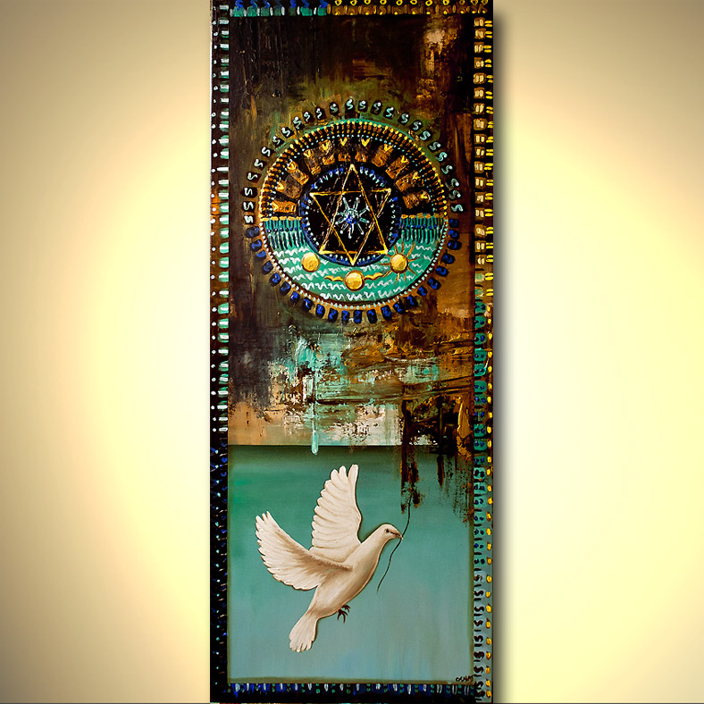 788x788 Painting - Star Of David Painting