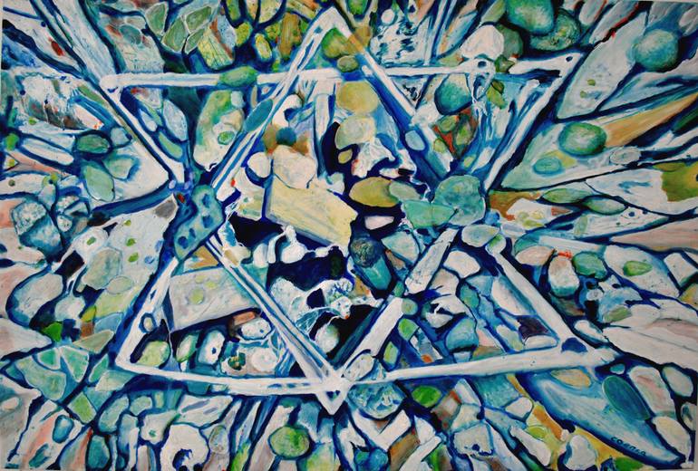 770x520 Saatchi Art Star Of David Painting By Coenca Rami - Star Of David Painting