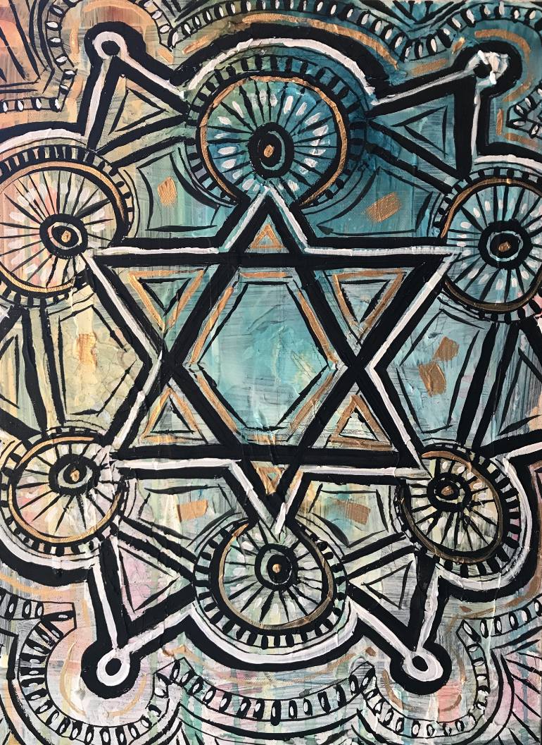 770x1057 Saatchi Art Star Of David Painting By Alison Curtis - Star Of David Painting