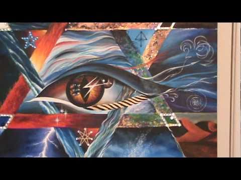 480x360 Surreal Abstract Art - Star Of David Painting