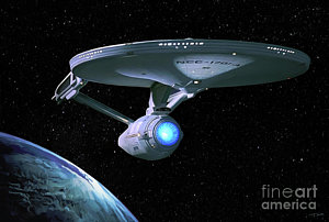 300x202 Uss Enterprise Paintings Fine Art America - Star Trek Enterprise Painting