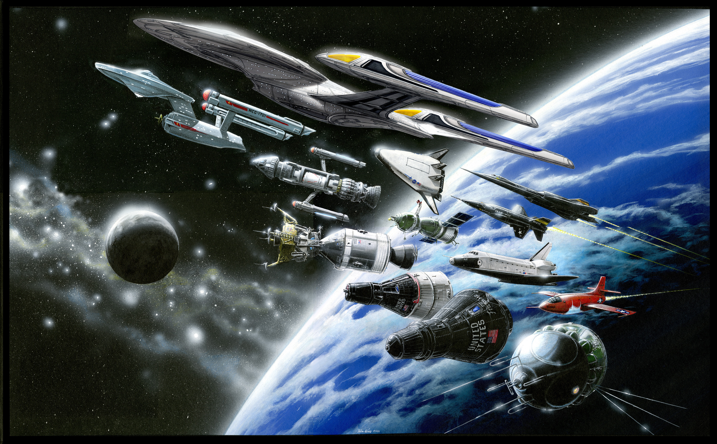 Star Trek Enterprise Painting at Explore