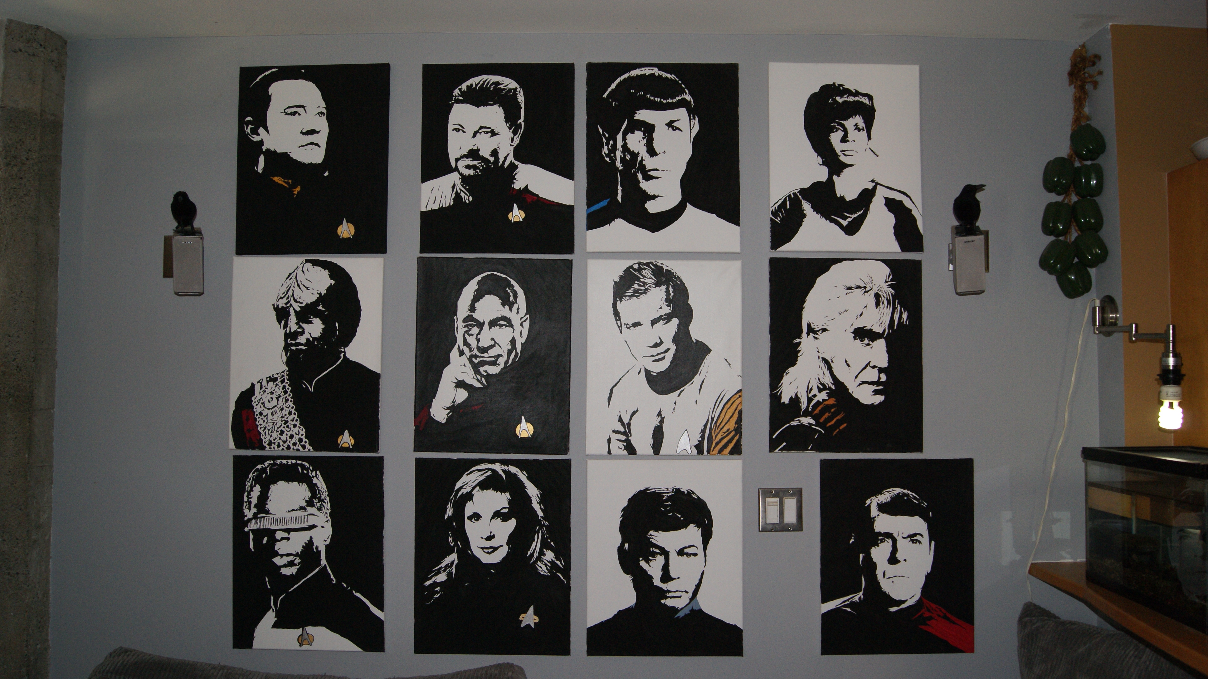 3872x2176 12 Star Trek Paintings, Original Series And Tng The Overkills - Star Trek Painting
