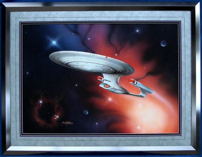 800x621 Star Trek Enterprise 1701 D Painting, In Collectibles Shop'S - Star Trek Painting