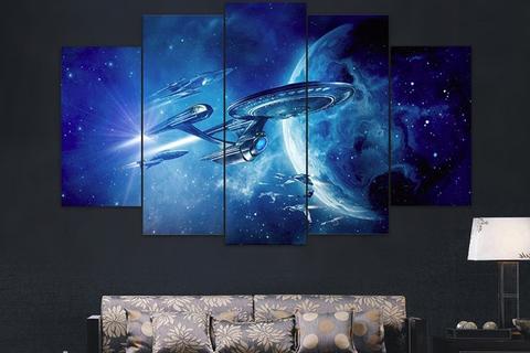 480x320 Star Trek Uss Enterprise - Star Trek Painting