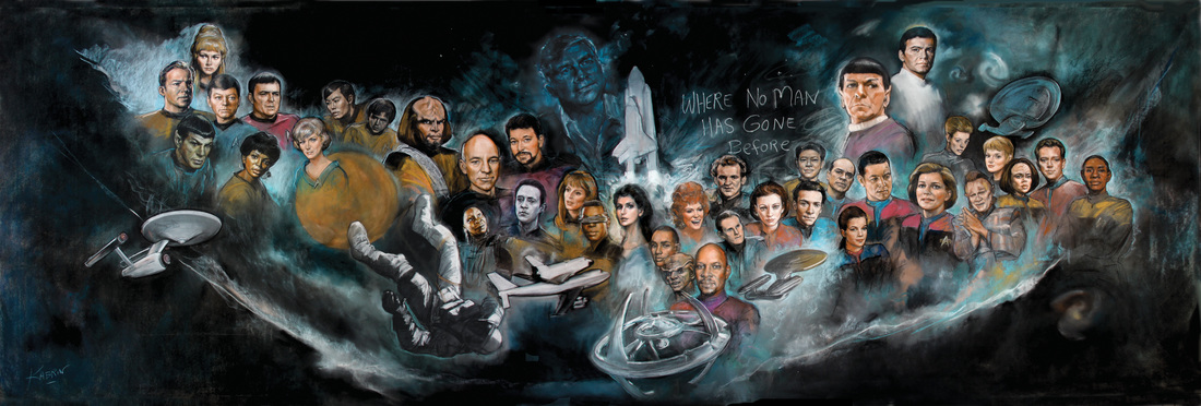 1100x372 Star Trek Paintings Gallery - Star Trek Painting