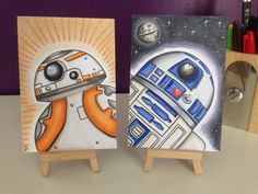236x177 R2d2 Star Wars Canvas Painting By Lovelychelseaart On Etsy Diy - Star Wars Canvas Painting