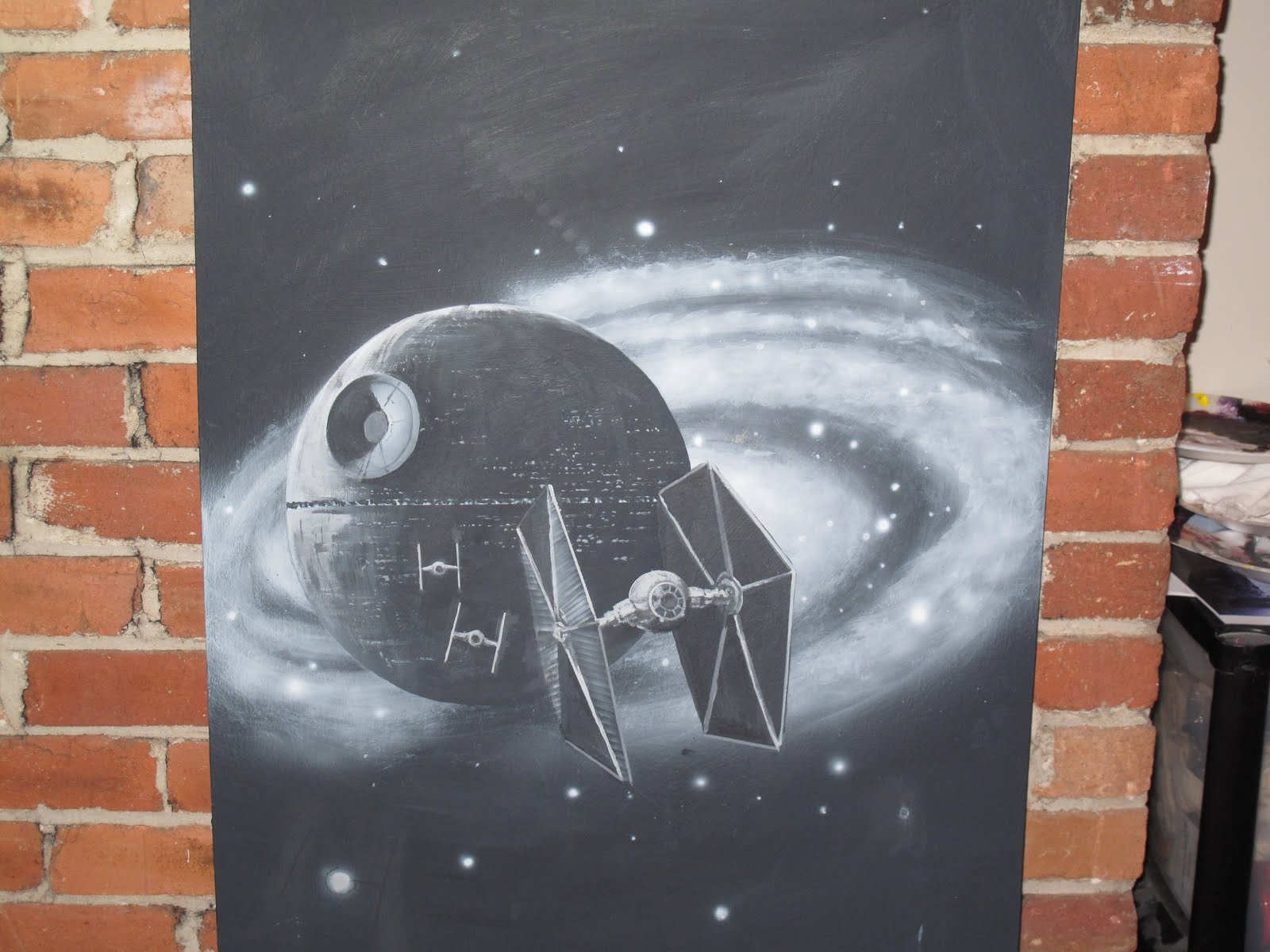 1600x1200 Hilary Paints! - Star Wars Death Star Painting