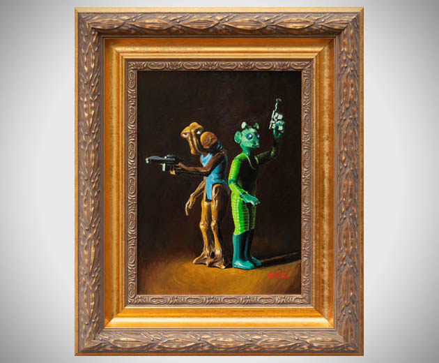 630x520 Vintage Star Wars Oil Paintings Hiconsumption - Star Wars Oil Painting