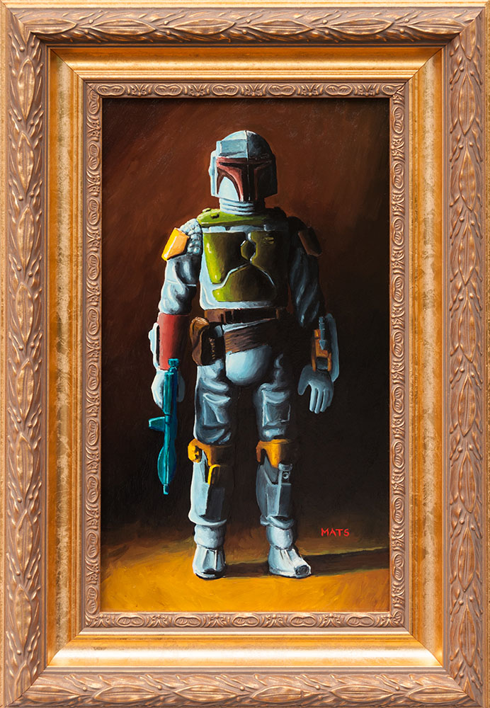 692x1000 Boba Fett - Star Wars Oil Painting