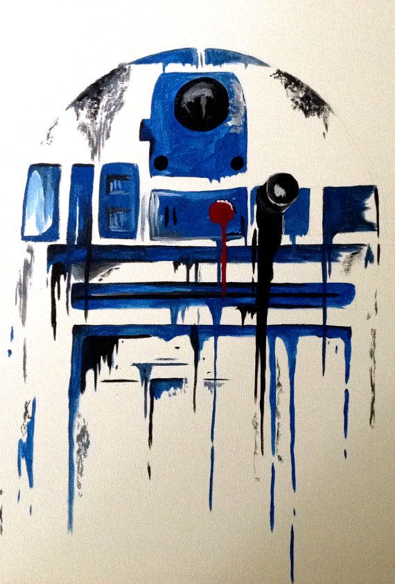 570x843 Show Your True Star Wars Colors With This Hand Painted Drip Style - Star Wars Painting