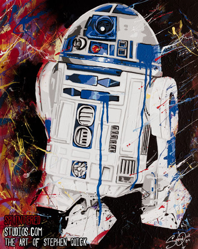 397x500 R2d2 Star Wars Painting - Star Wars Painting Art