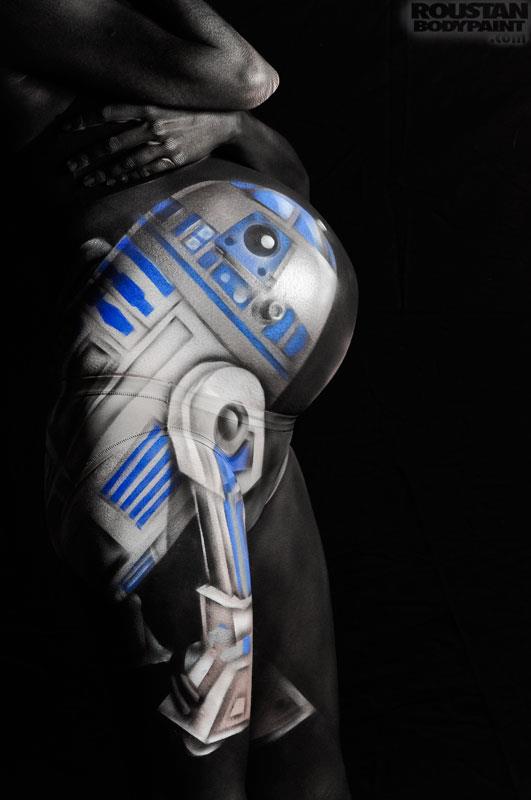 531x800 Star Wars Body Painting - Star Wars Painting Art