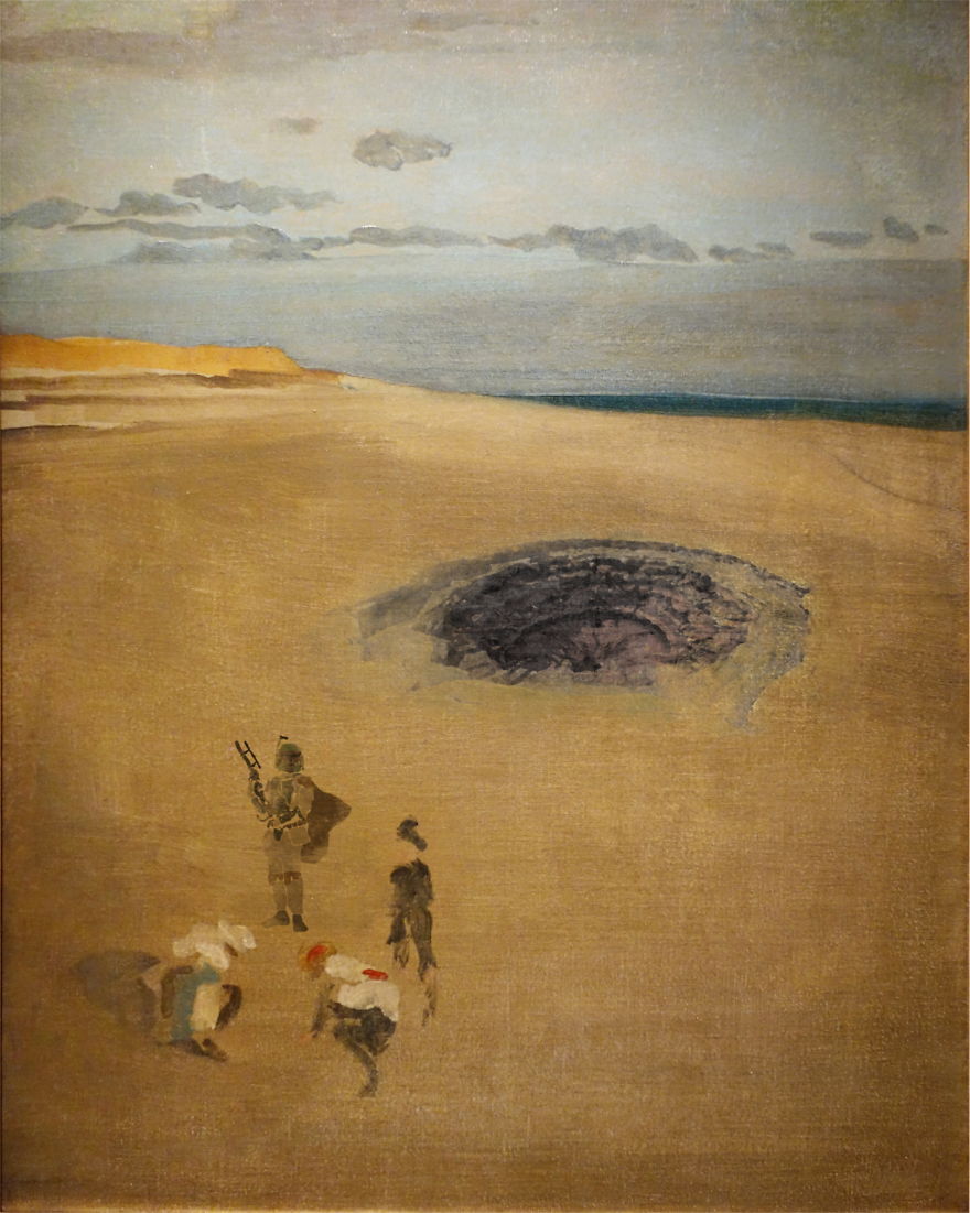 880x1101 21 More Famous Paintings Reimagined With Star Wars Elements - Star Wars Painting Art