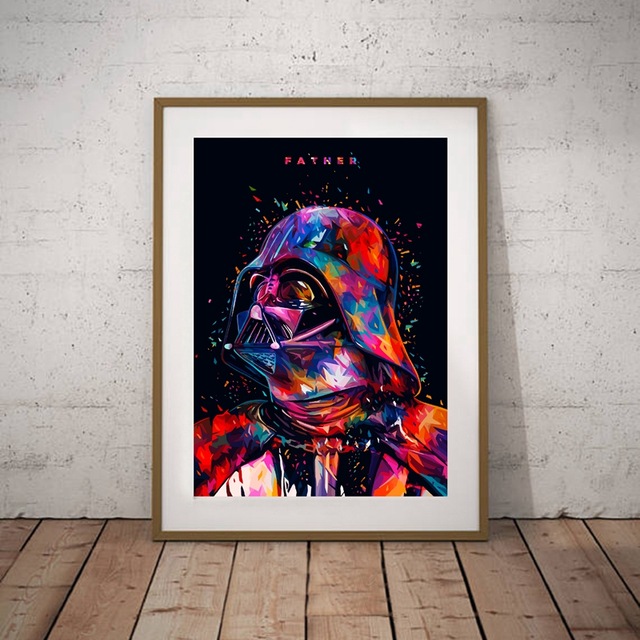 640x640 Star Wars Darth Vader Poster Art Print The Force Awakens Picture - Star Wars Painting Art