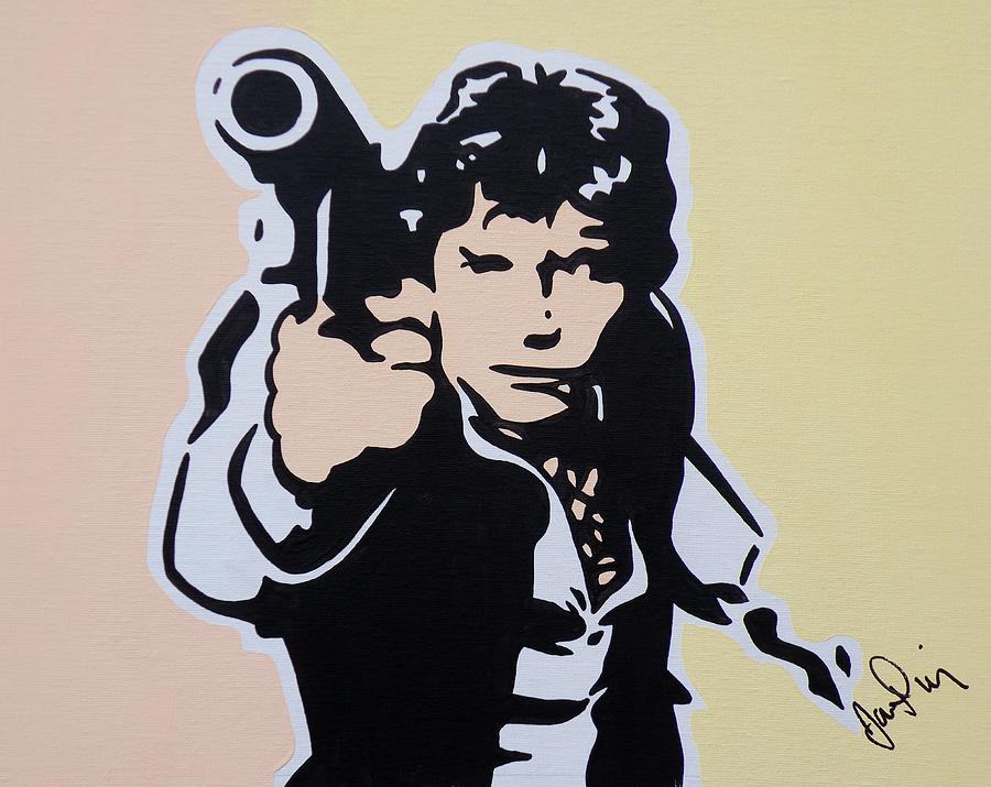 900x715 Han Solo Pop Art Painting By Ian King - Star Wars Pop Art Painting