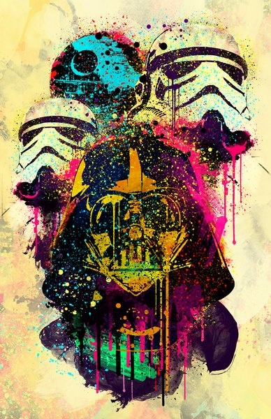388x600 Star Wars Pop Art - Star Wars Pop Art Painting