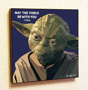 293x300 Yoda Star Wars Painting Decor Print Wall Pop Art Poster Canvas - Star Wars Pop Art Painting