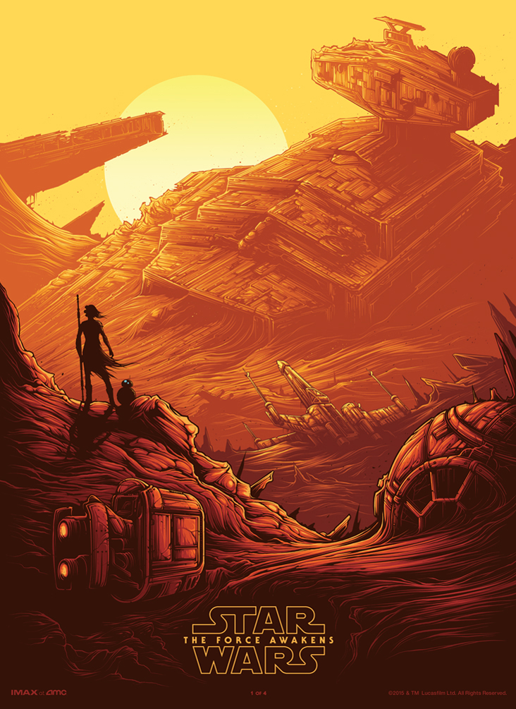 732x1005 Star Wars Episode Vii - Star Wars The Force Awakens Painting
