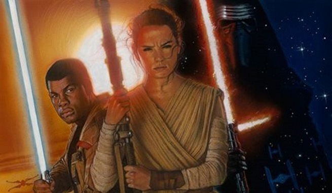 655x380 Textless Version Of Drew Struzan's Star Wars The Force Awakens - Star Wars The Force Awakens Painting