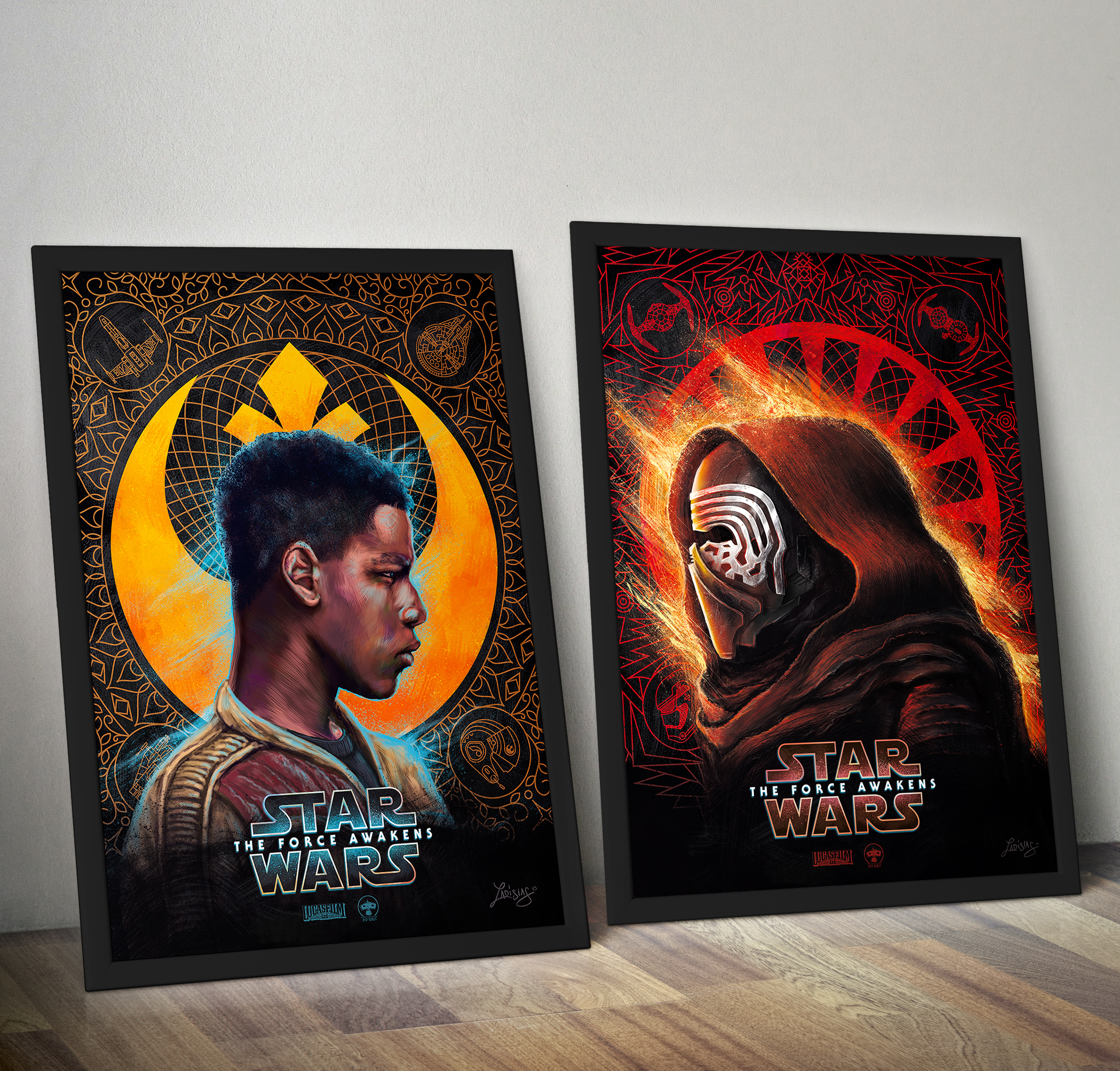 2300x2200 New Digital Painting Posters Available As Print Star Wars Ep Vii - Star Wars The Force Awakens Painting