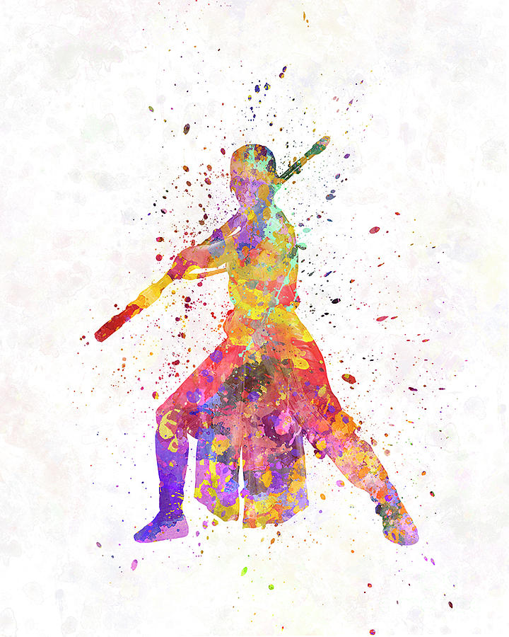 720x900 Rey Star Wars 02 In Watercolor Painting By Pablo Romero - Star Wars Watercolor Painting