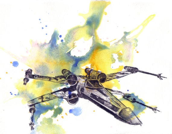 570x443 132 Best Star Wars Images On Star Wars, Star Trek - Star Wars Watercolor Painting