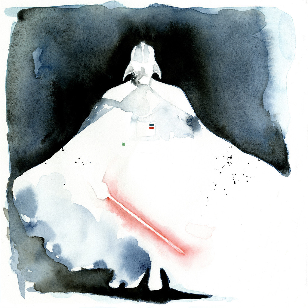 1024x1024 Geek Art Gallery Paintings Star Wars Watercolors - Star Wars Watercolor Painting
