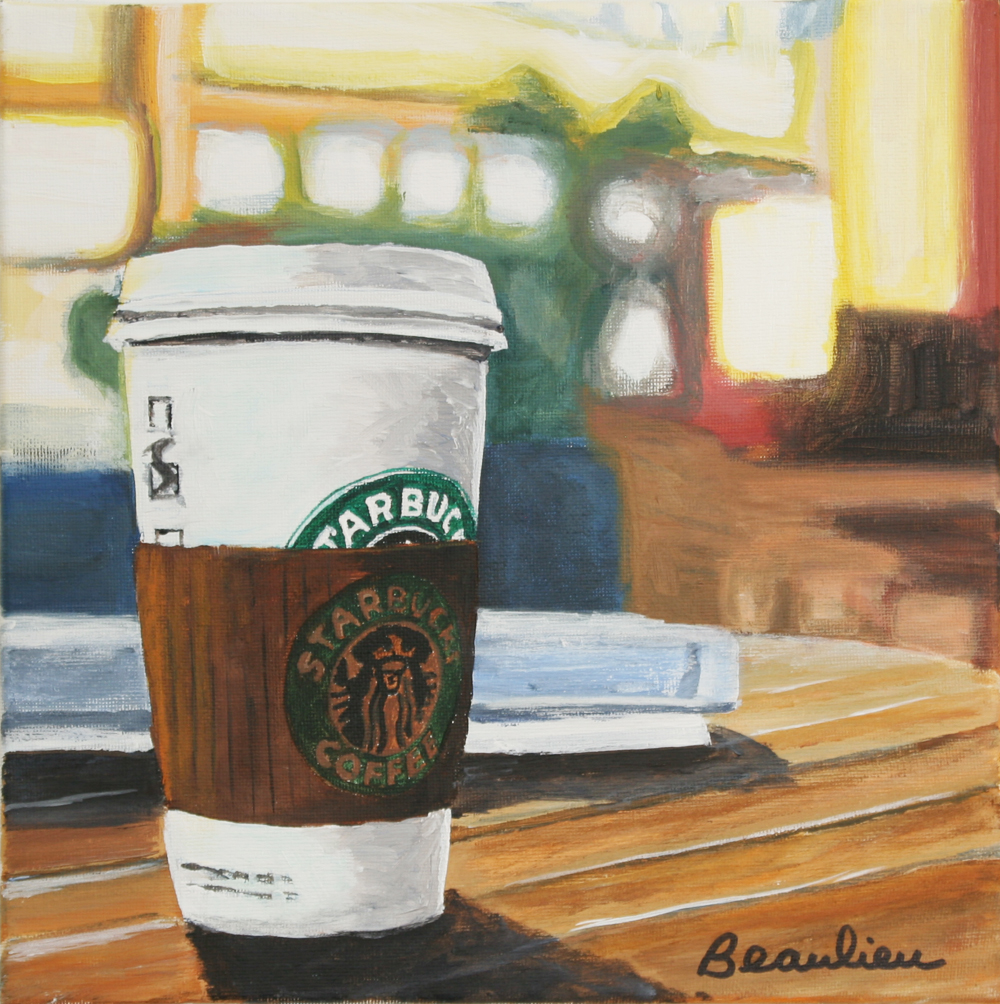 1000x1004 Starbucks Andre Beaulieu Studio - Starbucks Painting