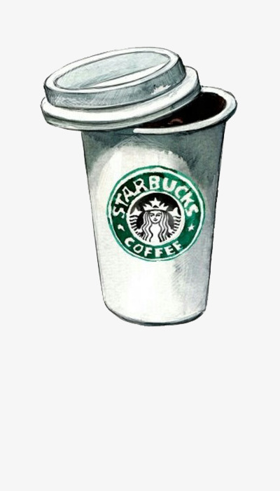 400x700 Starbucks Cartoon Cup, Cartoon, Illustration, Painting Png Image - Starbucks Painting