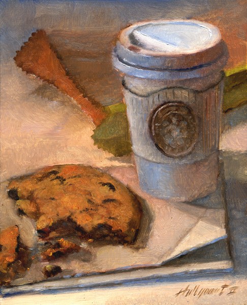 486x600 Starbucks Coffee And Cookie Learn To Oil Paint Dvd Videos - Starbucks Painting