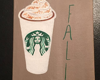 340x270 Starbucks Painting Etsy - Starbucks Painting