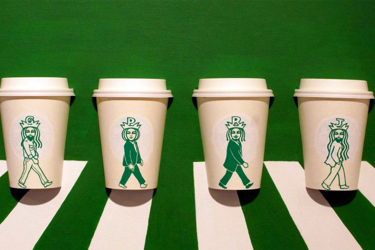 750x500 You'Ll Be Amazed With How This Artist Upcycles His Starbucks - Starbucks Painting