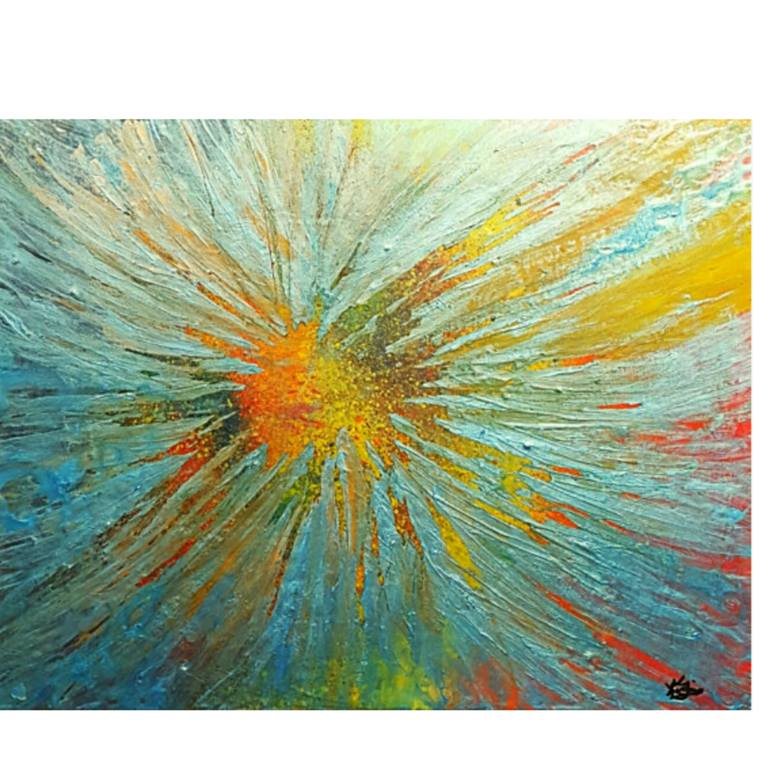 770x770 Saatchi Art Starburst Painting By Kim Fazio - Starburst Painting