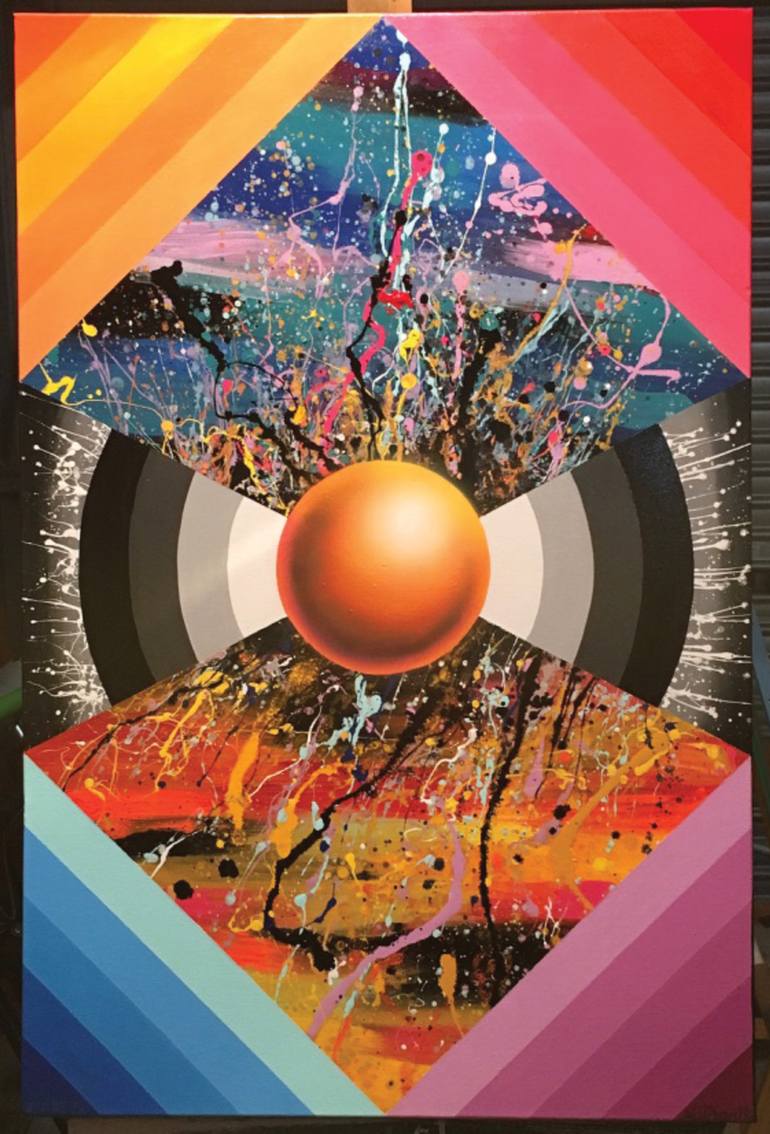 770x1134 Saatchi Art Starburst Painting By Nathan Hass - Starburst Painting