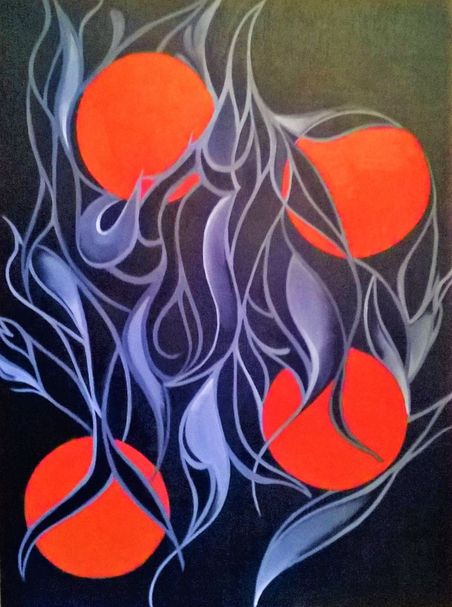 894x1200 Starburst (Uma Aslam) - Starburst Painting