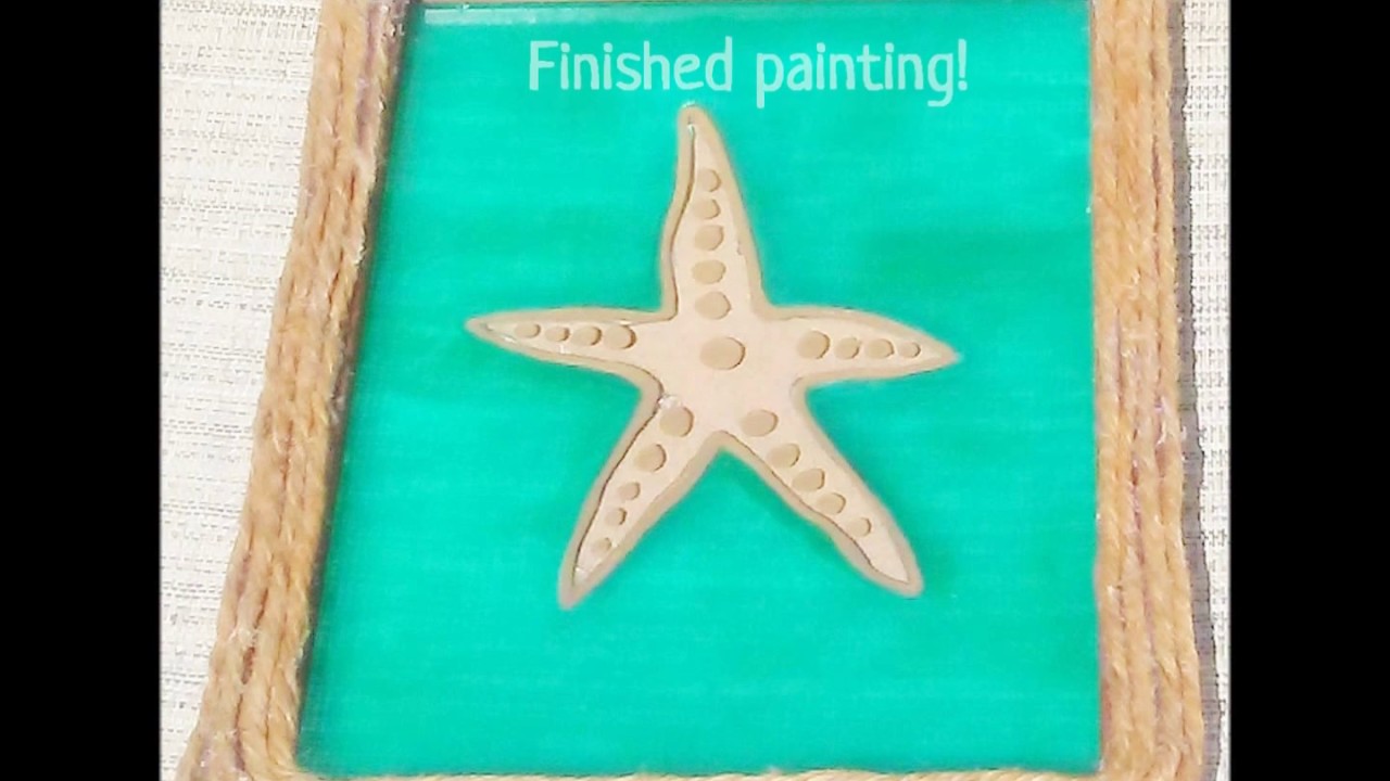 1280x720 Diy Faux Sea Glass Starfish Painting - Starfish Painting