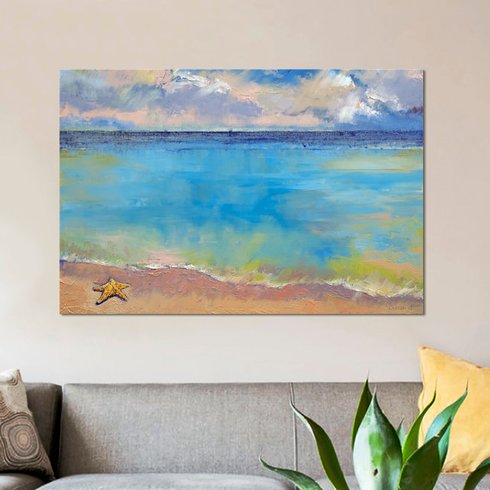 490x490 East Urban Home - Starfish Painting Canvas