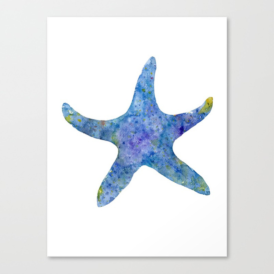 Starfish Painting Canvas at PaintingValley.com | Explore collection of ...